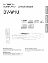 Hitachi DVD Recorder DV-W1U User manual