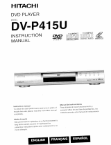 Hitachi DVD Player DVP415U User manual