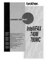Brother Fax Machine 740M User manual