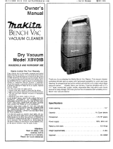 Makita Vacuum Cleaner XBV01B User manual