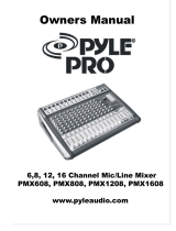 PYLE Audio Music Mixer PMX808 User manual
