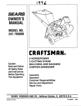 Sears Chipper 247-795890 User manual