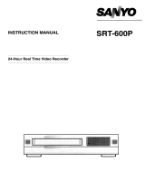 Sanyo DVR SRT-600P User manual