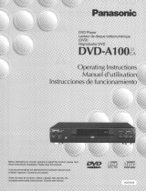 Panasonic DVD Player DVD-A100 u CA User manual