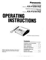 Panasonic KX-F2781NZ User manual