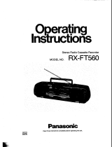 Panasonic RX-FT560 User manual