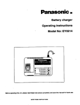 Panasonic Automobile Battery Charger EY0214 User manual