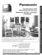Panasonic TV VCR Combo PV-C911 User manual