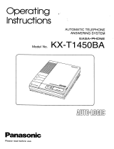 Panasonic Answering Machine kx t1450 User manual