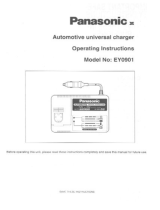 Panasonic Portable CD Player EY0901 User manual