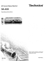 Panasonic SA-AX6 User manual