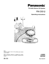 Panasonic Stereo System RX-DS12 User manual