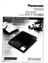 Panasonic Answering Machine KX-T1470BA User manual