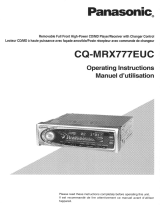 Panasonic CD Player CQ-MRX777EUC User manual