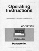 Panasonic CQVA70EU User manual