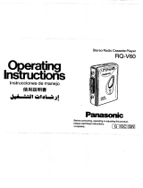 Panasonic Cassette Player RQ-V60 User manual