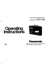 Panasonic Cassette Player RQ-V180 User manual