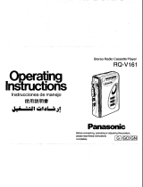 Panasonic RQ-V161 User manual