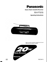Panasonic Cassette Player RX-FT570 User manual