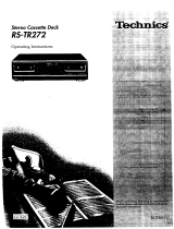 Panasonic Cassette Player RS-TR272 User manual