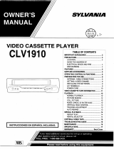 Sylvania VCR CLV1910 User manual
