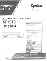 Symphonic VCR F1810M User manual