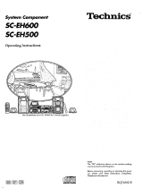 Technics Stereo System SC-EH600 User manual