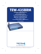 Trendnet Router 54Mbs 802.11g ADSL Modem Router User manual
