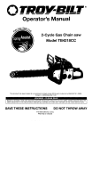 Troy-Bilt Chainsaw TB4218CC User manual
