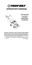 Troy-Bilt Vacuum Cleaner 24A-060F063 User manual
