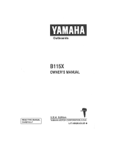 Yamaha B115X User manual