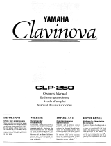 Yamaha Electronic Keyboard CLP-250 User manual