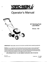 Yard-Man 109 User manual