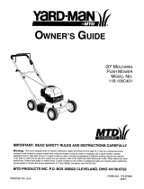 Yard-Man Lawn Mower 11B-106C701 User manual