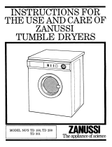 Zanussi TD 200 User manual