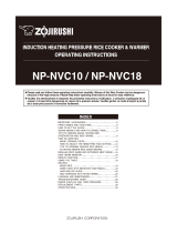 Zojirushi Rice Cooker NP-NVC18 User manual