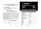 Zojirushi NP-KAC10 User manual