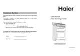 Haier HOR54B5MCW1 Electric Freestanding Cooker User manual
