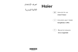 Haier HCF324 User manual