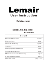 Lemair RQ115BK User manual