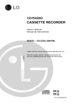 LG CD-323 Owner's manual