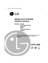 LG XA102 User manual