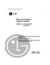 LG LX-M140A User manual