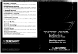 Zerowatt LB HX 33 User manual