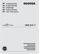 Hoover HND 625 T-86S User manual