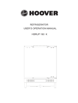 Hoover HBRUP 160 K User manual