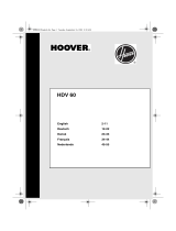 Hoover HDV 60 User manual