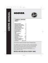 Hoover AB HDC 7FM User manual