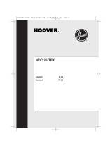 Hoover HDC 75 TEXDE User manual