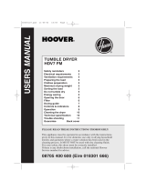 Hoover AB HDV 6 User manual